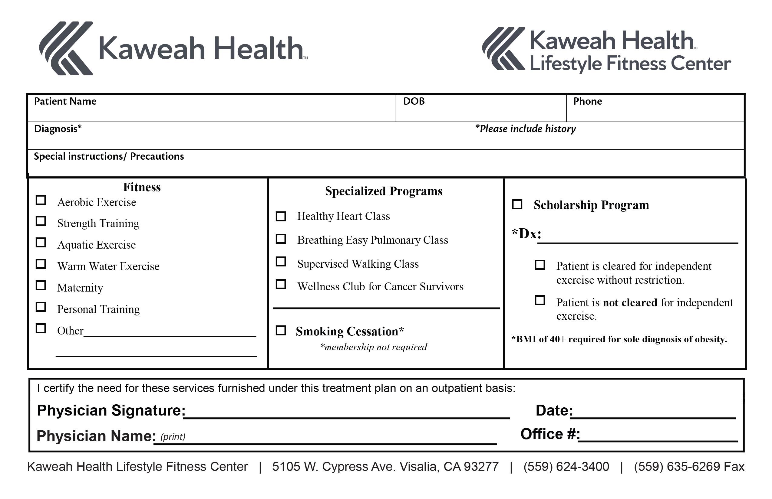 TLC Medical Referral Form