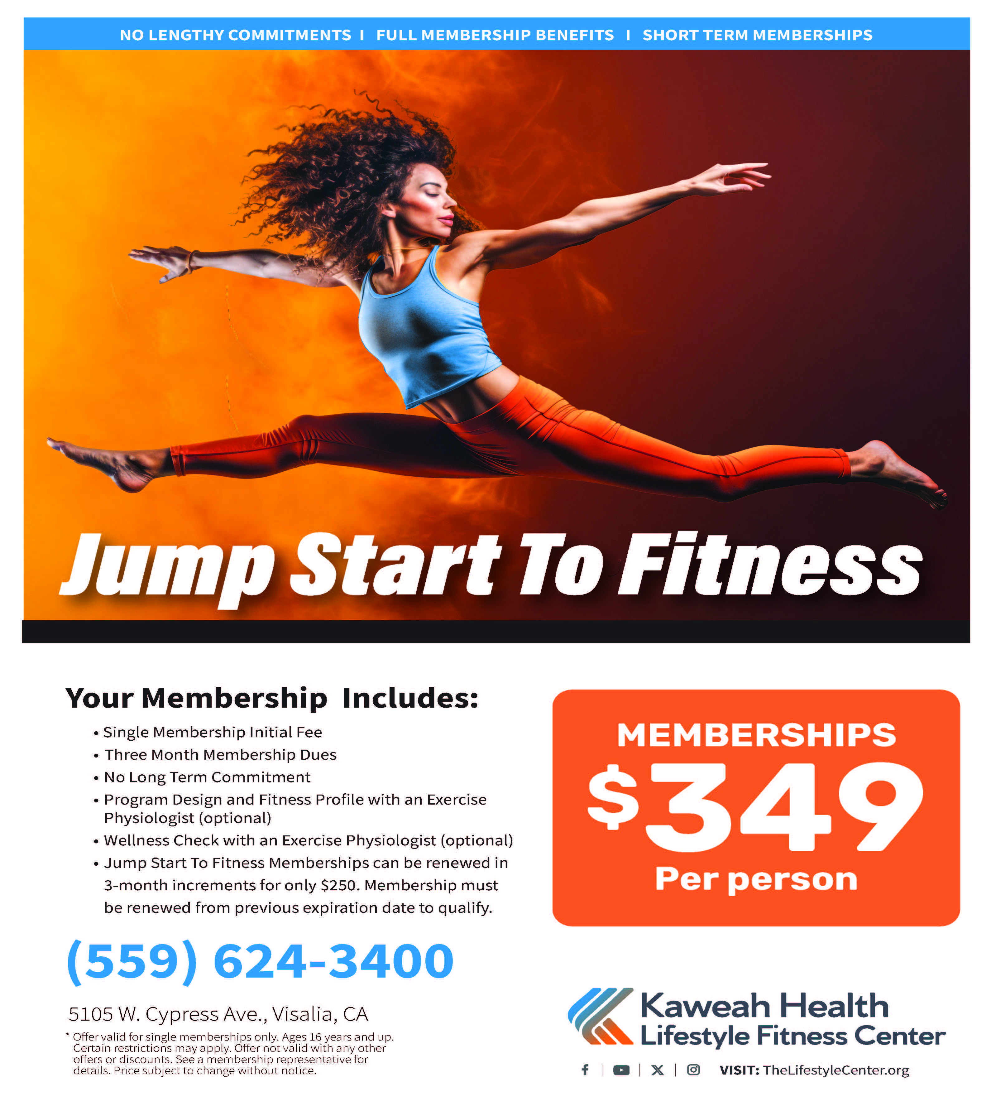 jump start to fitness flyer